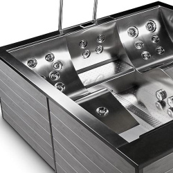 Спа бассейн из нержавеющей стали Wellis Volcano